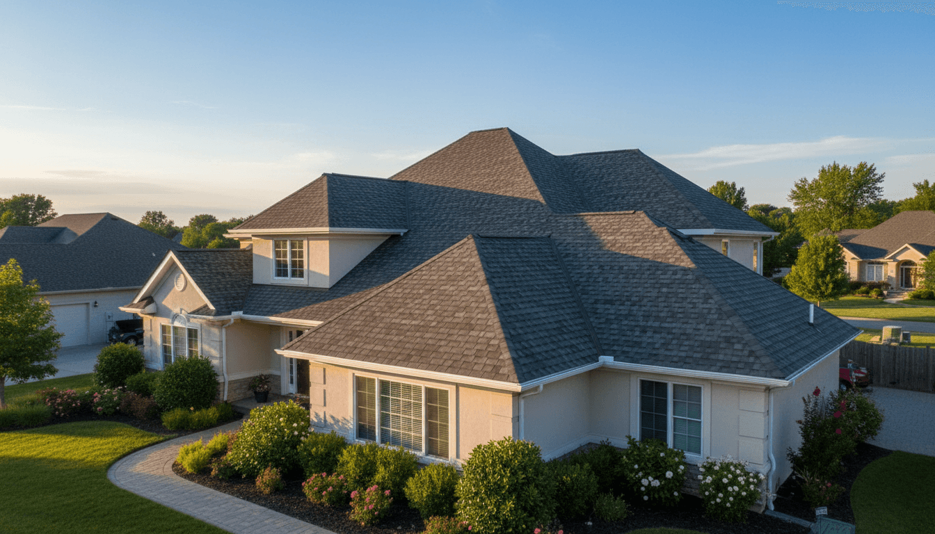 Completed residential roof installation in London